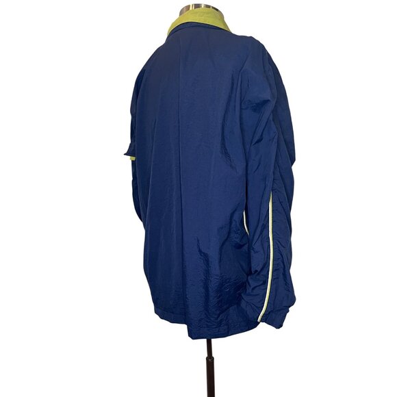 S.L. Sport Womens Reversible Blue & Green Windbreaker Jacket Size 18/20 - Picture 4 of 7
